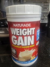 Naturade Weight Gain Vanilla flavored 40.6oz Can Add Up To 1600 Calorie EXP 5/27 15.76 per gallon
