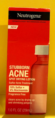 Neutrogena Stubborn Acne Spot Drying Lotion 1 Fl Oz EXP 05/2027