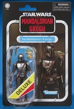 Star Wars The Vintage Collection 3.75  Figure Deluxe Mandalorian & Grogu VC395