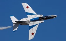 Kawasaki T4 T-4 Jet Trainer Desktop Wood Airplane New Model Small Scale 1/48