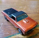Hot Wheels Redline Custom Fleetside 1967 Orange Painted Tail Made In Hong Kong