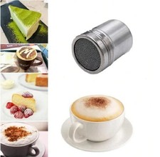 Stainless Steel Powder Icing Sugar Cocoa Chocolate Flour Duster Sifter Shaker