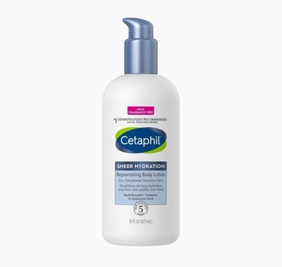Cetaphil Sheer Hydration Replenishing Light Body Lotion Jumbo Bottle 16 fl oz