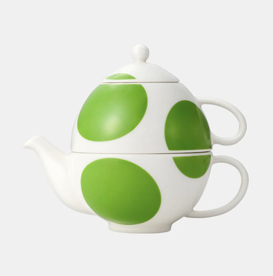 Yoshi Teapot Cup Set Super Mario Porcelain NINTENDO TOKYO Limited Official New