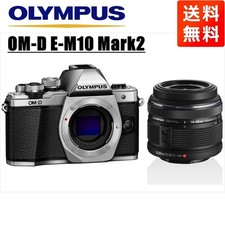Olympus OM-D E-M10 Mark II Silver Camera Set 14-42mm Black Lens Used Tested Fro