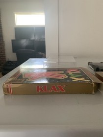 Vintage 1990 Nintendo NES Tengen KLAX Complete Game + Sleeve + Original Box