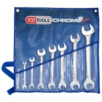 Ks-Tools 518.3200 Chromeplus Doppel-MaulschlüSsel-Satz 8-Tlg. Chrom Vanadium
