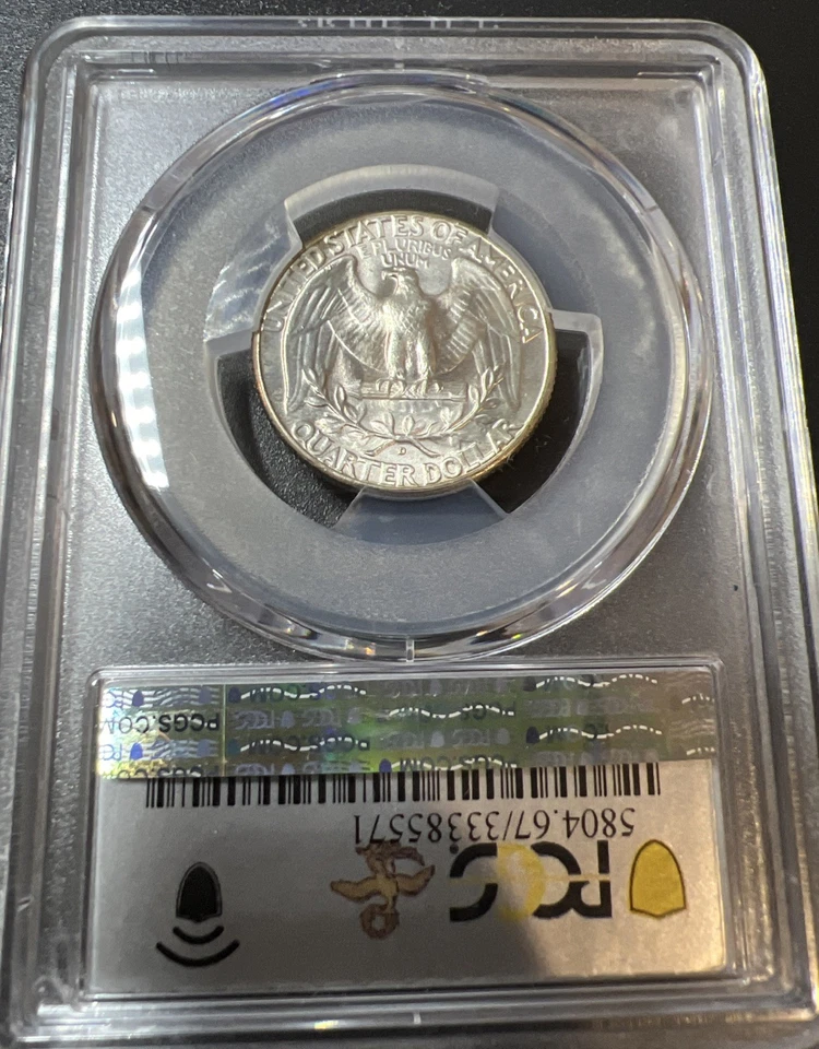 1937-D MS67 Washington Quarter, PCGS D.L. Hansen Collection - Image 2 of 2