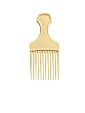 Vintage Plastic Hair Pick Lift Comb Textured Off White