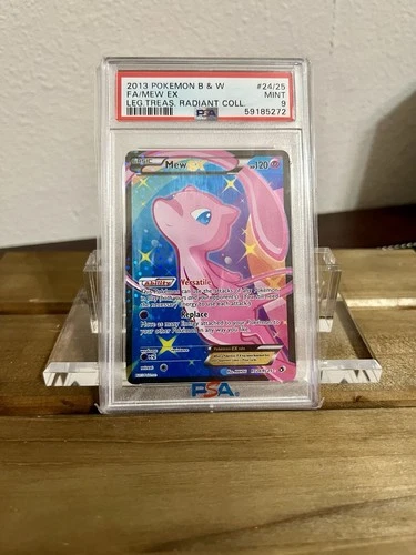 Mew EX Legendary Treasures Radiant Collection RC24/RC25 PSA 9