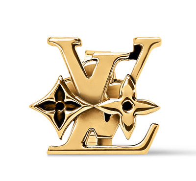 LOUIS VUITTON ピアス モノグラム ロウ LV M03830 片耳 NEW Louis Vuitton Earrings Monogram Low Gold M03830 Authentic LV