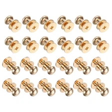 24pcs 0.26'' x 0.31'' Mini Round Knobs, Small Drawer Pulls, Gold