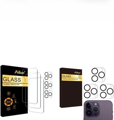 3PCS Screen Protector & Camera Lens Protector for iPhone 14 Pro 6.1 Inch & 14 Pr