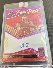 /25 Alperen Sengun Elite Pen Pals #PP-ASE Rookie Auto RC On Card 2021-22 Purple