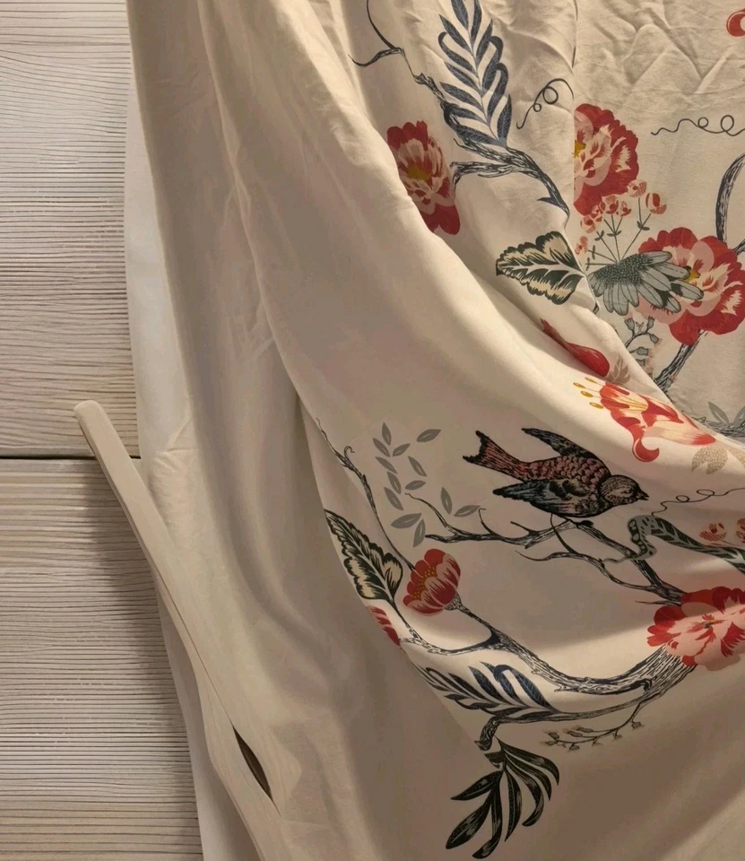 IKEA jattelilja Birds Floral Asian Print Full/Queen DUVET Cover 82X86 - Image 3 of 4