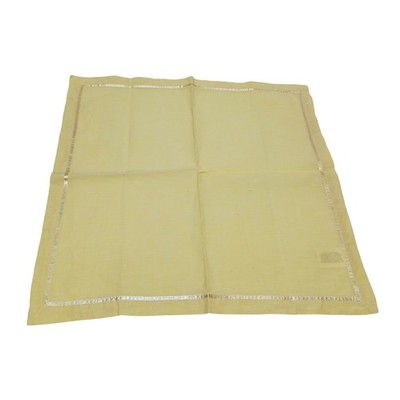 Mikasa Yellow Cloth Napkins Set 8 Cottage Farmhouse Spring Summer Sunny Brunch