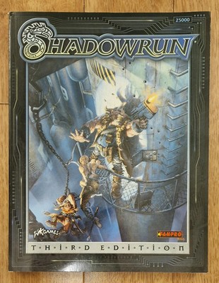 RPG Book Shadowrun Rulebook Rules 3rd edition softcover Fanpro