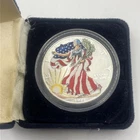 1999 American Eagle Silver Dollar 1oz Fine Silver in Full Color w/Box No COA