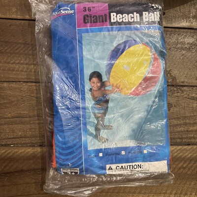 Aqua Sense Sealed 36''  Basket Ball Beach Ball Inflatable New In Package!