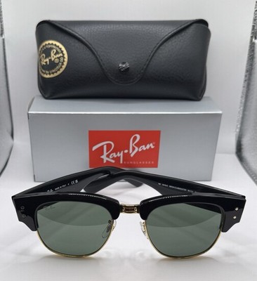 Rayban Mega Club Master ORB0316S Black and GreenSunglasses with Case and Cloth