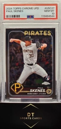 2024 TOPPS CHROME PAUL SKENES #USC27 (RC) PSA 10 GEM MINT