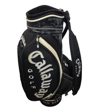 Callaway Big Bertha 6-Way Staff Cart Golf Bag Black White W/ Rain Cover