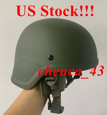 US Stock!! MICH UHMWPE Tactical Helmet Outdoor Green NIJ IIIA Gear