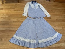 Vintage Rockmount Ranch Wear Square Dance Pearl Snap Shirt  Skirt Set-Sm-M-Read