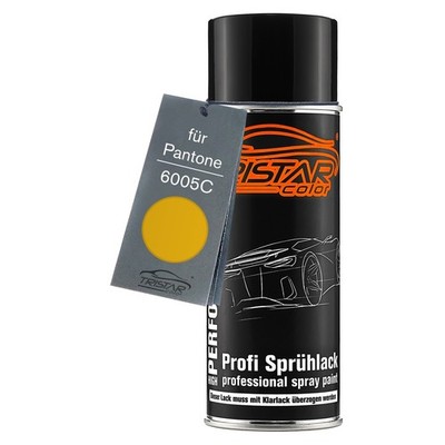 Autolack Spraydose für Pantone 6005C Yellow Basislack Sprühdose 400ml