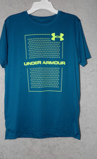Boys Under Armour T-Shirt Size YXL Loose Fit Heatgear Short Sleeve - 1203