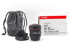  Almost Unused in Box Canon EF 8-15mm F4 L USM Fisheye Zoom Lens From JAPAN