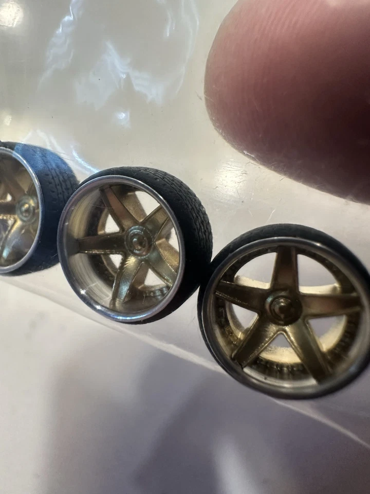 "Llantas Iroc de 26"" cromadas y doradas 1:64 raras (labios de aleación real) cóncavas y escalonadas! Foto 2 de 3