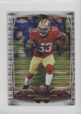 2014 Topps Chrome Mini Pulsar Refractor 32/102 NaVorro Bowman #20 04up