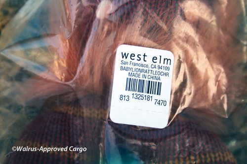 WEST ELM KIDS BABY LION RATTLE -NIB- GIVE THE LITTLE ONE A ROARING GOOD TIME! - Picture 7 of 7