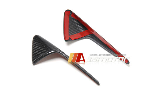 Juego de cubierta con marcador de ventilación para cámara lateral guardabarros de carbono seco se adapta a Tesla Model 3 S X - Imagen 3 de 4