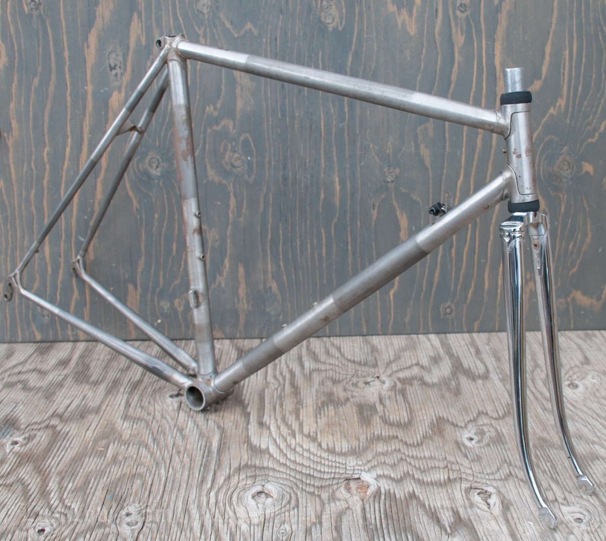 robaロープロファイル (グレー)50keys NOS Vintage Benotto Proto5k Aero RoadBike FRAME FORK Columbus