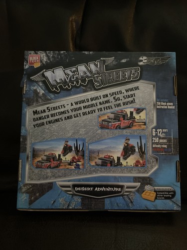 New Block Tech Mean Streets Desert Adventure 250 Pieces Building Block Set Toy - Picture 2 of 2