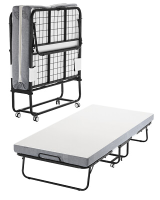 Uimoso Rollaway Bed Folding Bed with 4 in Foam Mattress for Adults and Guest