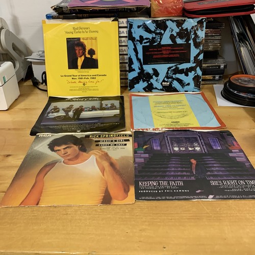 6  Vinyl 45s LPs Records Bruce Springsteen Billy Joel Rod Stewart Hall& Oates - Picture 10 of 16