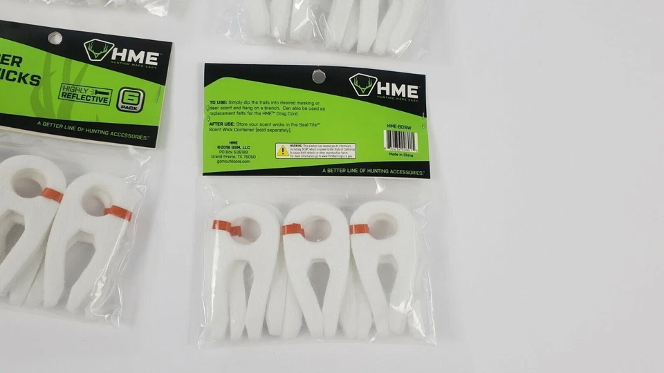 6 PACK 36 TOTAL HME Big Dipper Tapered Tip Scent Wicks Reflective Band NEW - Image 3 of 3