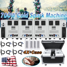 4XCold Spark Machine 700W Stage Effect DMX Firework DJ Event Bar Wedding Case