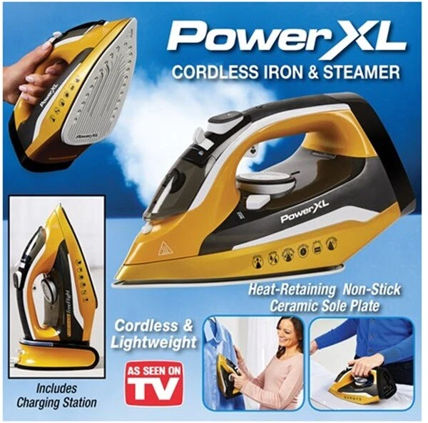 PowerXL Cordless Iron And Steamer As Seen On Tv Brand New eBay