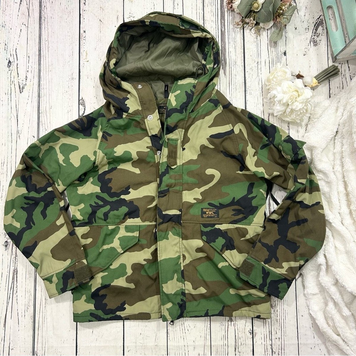 WTAPS ECWCS WOODLAND CAMO SUPREME GORETEX TETRATEX HOODED JACKET