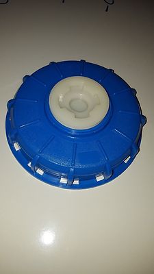 Blue HDPE IBC Intermediate Bulk Container 6'' Cap with 2'' Buttress Plug