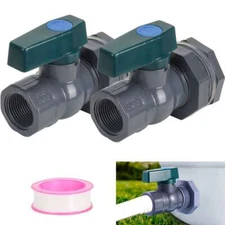 PVC Rain Barrel Diverter Kit, 3/4 Inch Rain Barrel Valve, Rain Barrel Spigot Kit