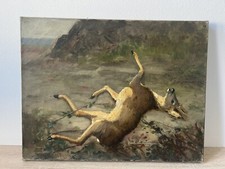 huile sur toile Signé Alfred Magne