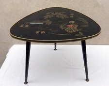 TABLE BASSE - SALON - VERRE -  JAPONISANT - ANCIEN - VINTAGE 70' - TBS05