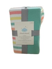 Cloud Island 2pack Jersey Crib Sheets 1 Multi Color 1 Solid Girl