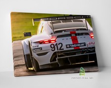 Porsche Racing Sports Car Canvas Art Wall Art Print Picture Framed Decor.--E376
