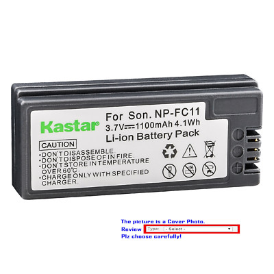 Kastar Replacement Battery for Sony NP-FC11 NP-FC10 Battery BC-VC10 Charger